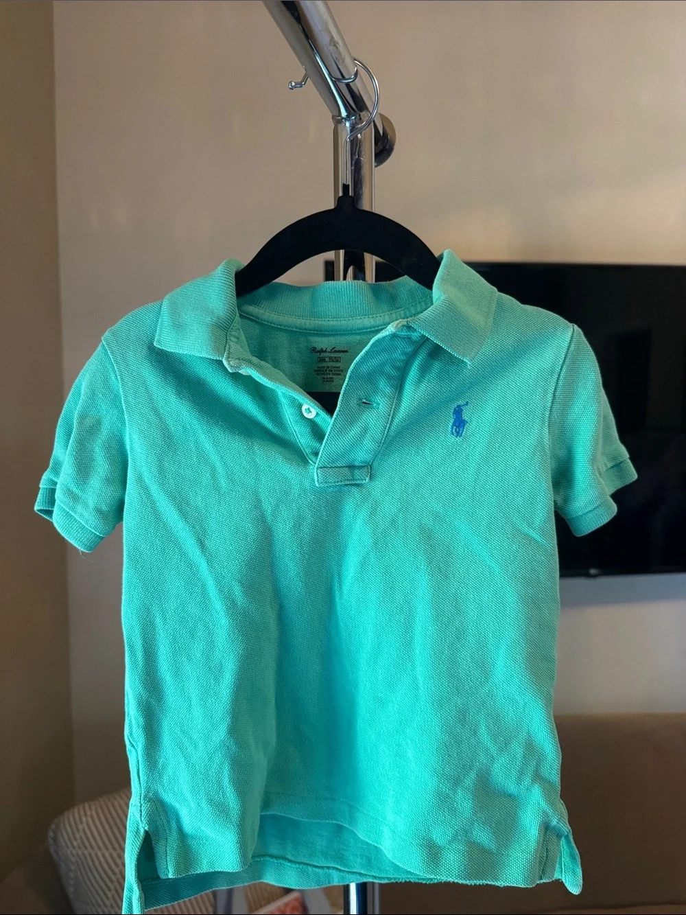 Ralph Lauren Toddler Polo Shirt- Turquoise
